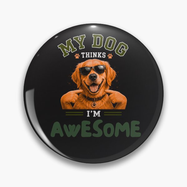 Item preview, My Dog Thinks I'm Awesome Funny Dog Lover T-Shirt | Cute Happy Puppy Gift designed and sold by AdicretorDesign.