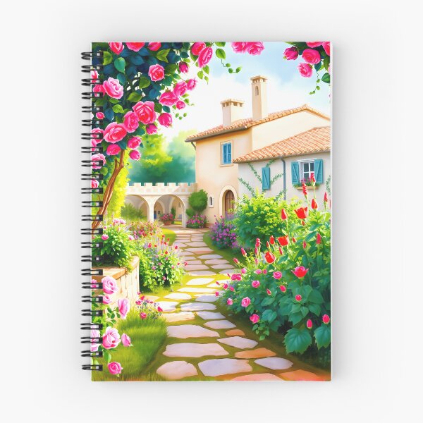Item preview, rose garden with old style buiding designed and sold by CooksCreators.