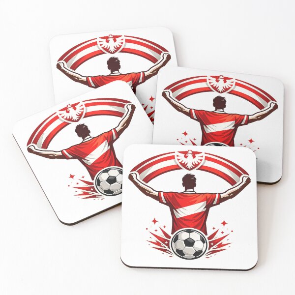 Item preview, Austria Soccer Fan Patriotic Supporter designed and sold by Corvoria.