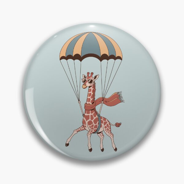 Artikelvorschau, Giraffe mit Fallschirm entworfen und verkauft von JoyfulFeeling.
