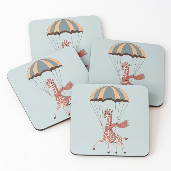 Artikelvorschau, Giraffe mit Fallschirm entworfen und verkauft von JoyfulFeeling.