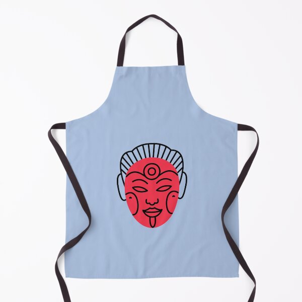 Item preview, Minimalist Red Mask Line Art Illustration designed and sold by Sana-Hi.