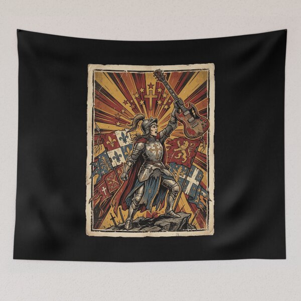 Item preview, Medieval Knight Rocker Electric Guitar Warrior designed and sold by snowry.