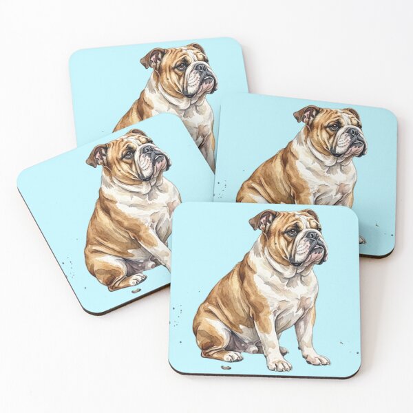 Item preview, Watercolor Bulldog Sitting designed and sold by TheMagicIcon.