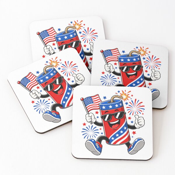 Item preview, Firecracker on the 4th of July designed and sold by Muggers-Inc.