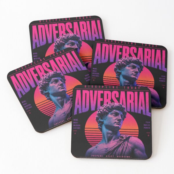 Item preview, Adversarial | Retro Vaporwave Warrior Statue Graphic designed and sold by BoomStickers18.