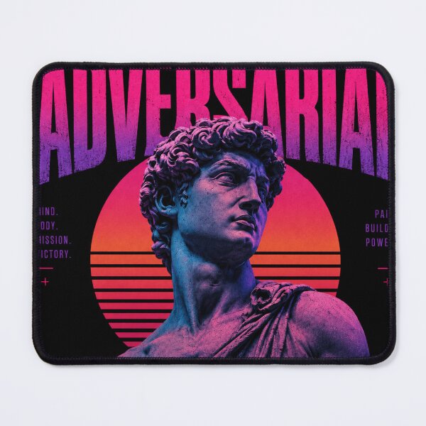 Item preview, Adversarial | Retro Vaporwave Warrior Statue Graphic designed and sold by BoomStickers18.