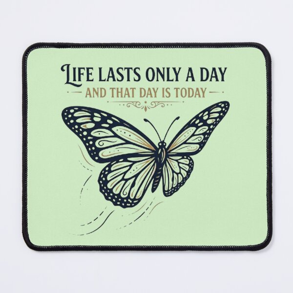 Item preview, Butterfly of Today – Inspirational Quote Art designed and sold by Dogandesighn.