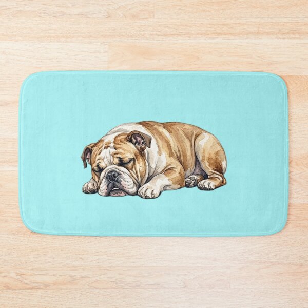 Item preview, Sleeping Watercolor Bulldog designed and sold by TheMagicIcon.