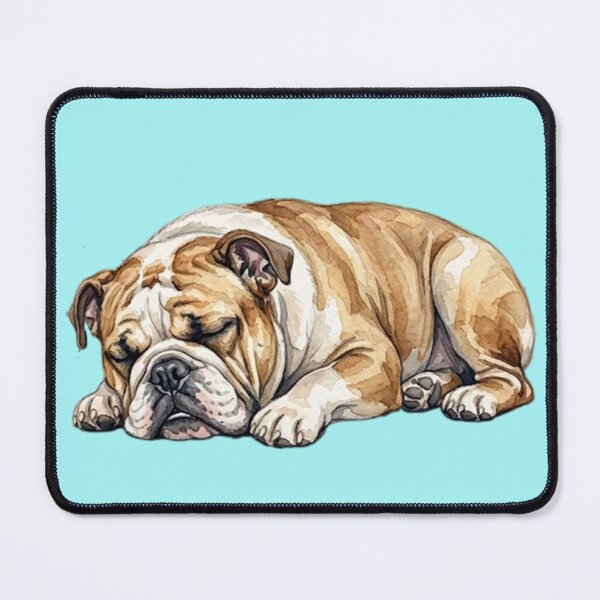 Item preview, Sleeping Watercolor Bulldog designed and sold by TheMagicIcon.
