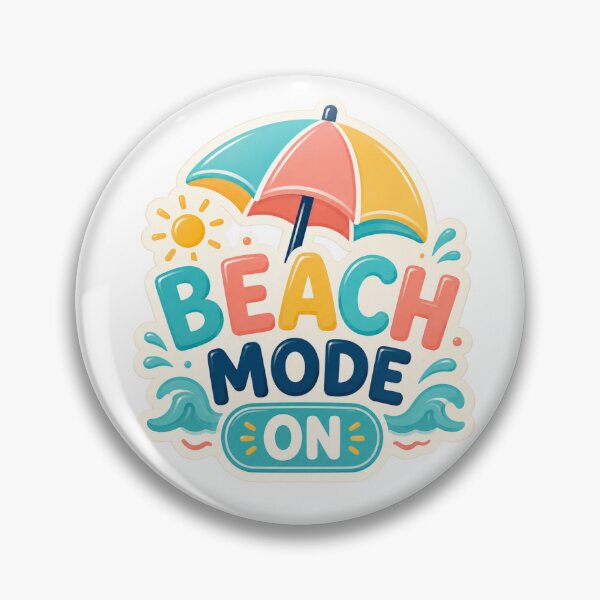 Item preview, Beach mode activated: colorful design for summer beach vacation. designed and sold by FusiTink.