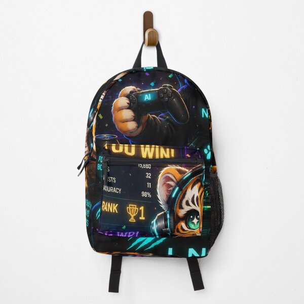 Item preview, Funny Gamer Tiger Gaming Victory Gift Mouse Pad Poster Gamer Humor NeoTigLuna designed and sold by NeoTigLuna.
