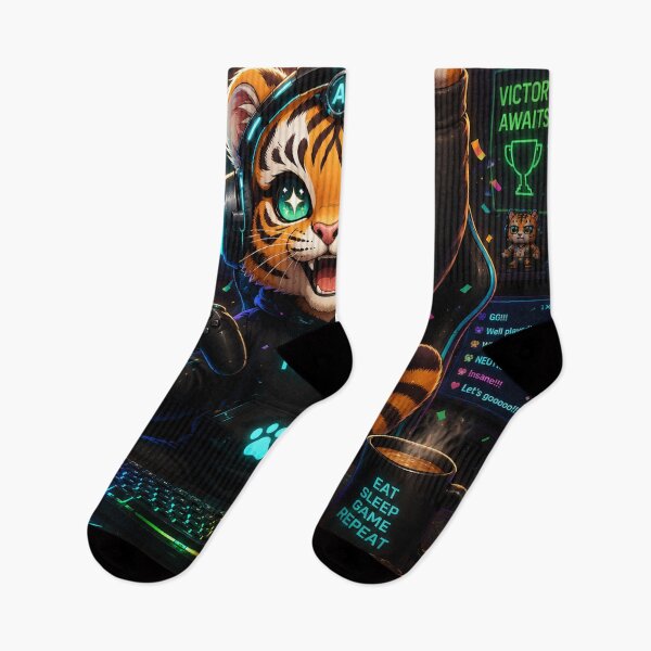 Item preview, Funny Gamer Tiger Gaming Victory Gift Mouse Pad Poster Gamer Humor NeoTigLuna designed and sold by NeoTigLuna.