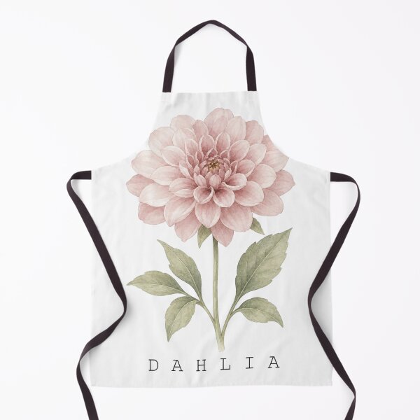 Item preview, Blush Dahlia Watercolor Botanical Flower Illustration Art Print designed and sold by FernLiz.