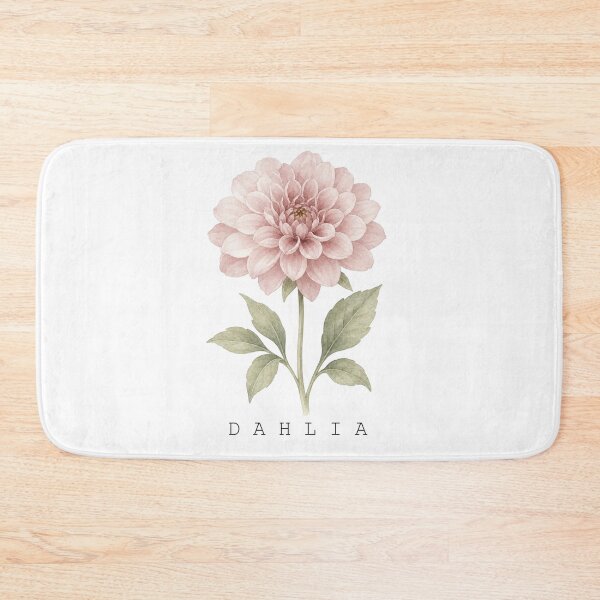 Item preview, Blush Dahlia Watercolor Botanical Flower Illustration Art Print designed and sold by FernLiz.
