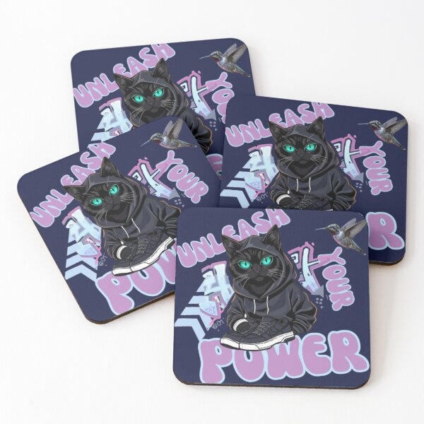 Item preview, Black Cat Jordan 4 Streetwear Unleash Your Power designed and sold by hoodiehood.