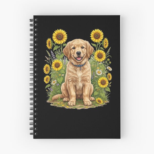 Item preview, Cute dog with sunflowers designed and sold by ReneMM.
