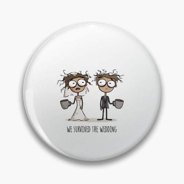 Item preview, We Survived the Wedding designed and sold by Retro Whimsy.