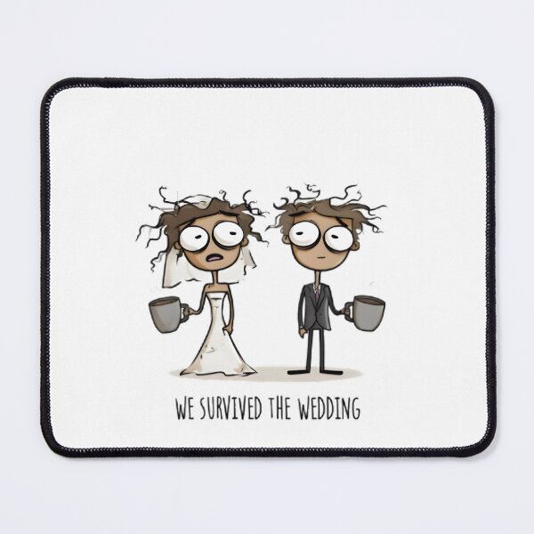 Item preview, We Survived the Wedding designed and sold by Retro Whimsy.
