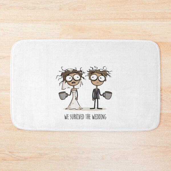 Item preview, We Survived the Wedding designed and sold by Retro Whimsy.
