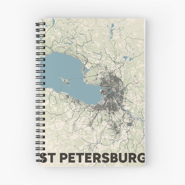 Item preview, St Petersburg Map designed and sold by MapsNerd.