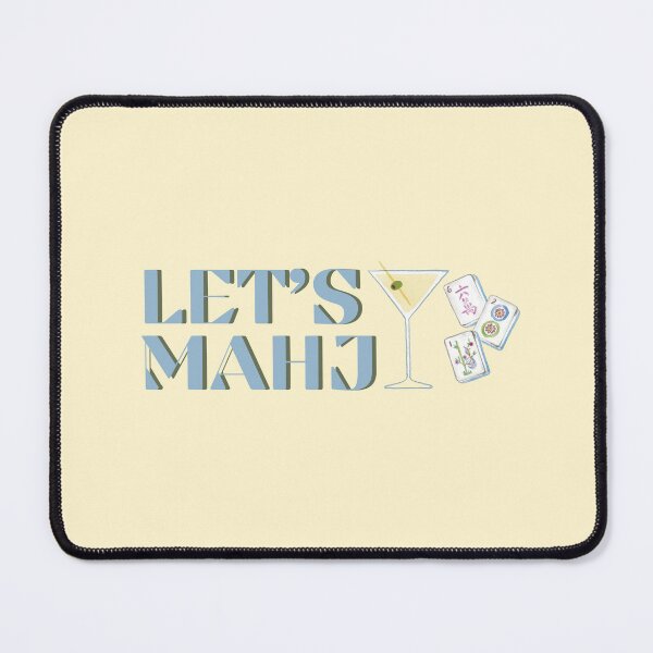 Item preview, Let's Mahj Sticker | Mahjong Martini Sticker | Mahjong Lover Gift | Game Night Vinyl Decal designed and sold by sophiebeckham13.