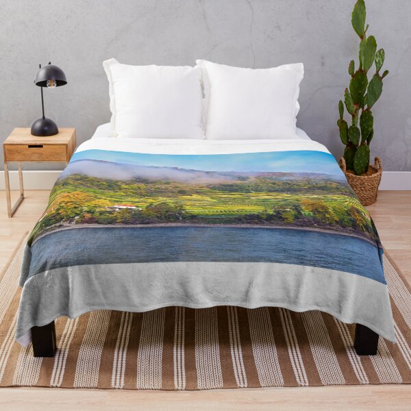 Item preview, Autumn panorama of Wachau valley (Unesco world heritage site) vineyard in morning, Lower Austria, Austria designed and sold by goceris.