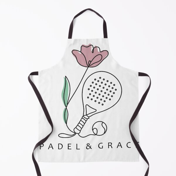 Item preview, Padel & Grace - Minimalist Line Art Floral Racket - Womens Sports Gift designed and sold by BelievingCreates.