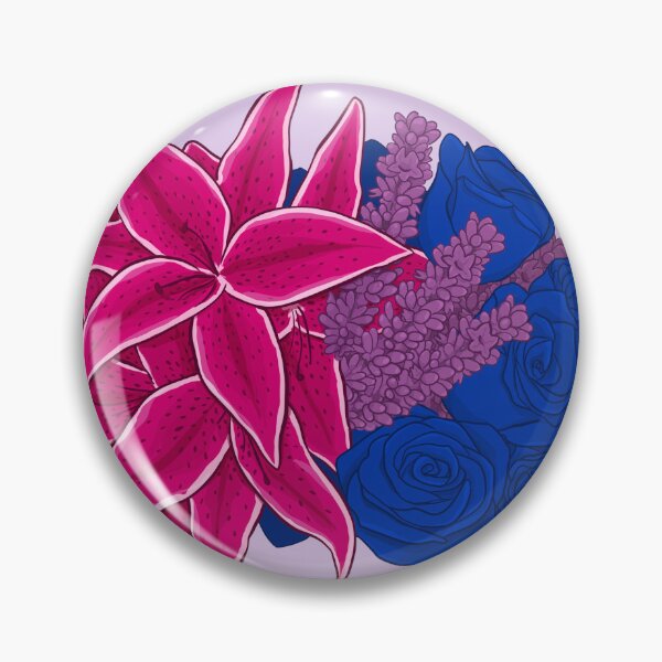 Item preview, Bi Pride Flower Bouquet designed and sold by rorynorth.
