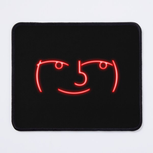 Item preview, Glowing Red Lenny Face Dark Humor Meme designed and sold by Jakub  Seweryn.