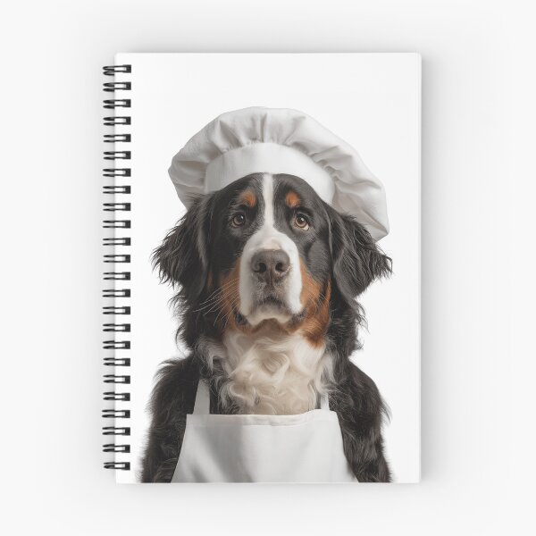 Item preview, Funny Bernese Mountain Dog Chef Realistic Animal Cooking Humor Art designed and sold by LazyOwlStore.