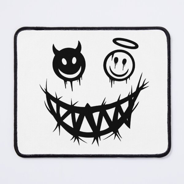 Item preview, ?? Dark Aesthetic Devil & Angel Smile Face – Creepy Grunge Graphic Design designed and sold by MAStrends.