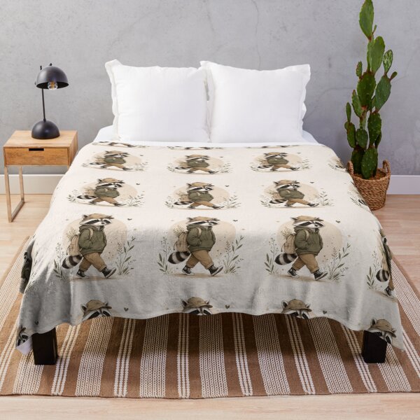 Item preview, Cute Walking Raccoon Illustration designed and sold by layalistoresa.
