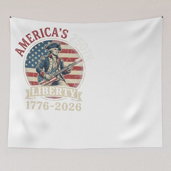 Item preview, America's 250th George Washington Guitar 1776-2026 designed and sold by JMDesignHub.