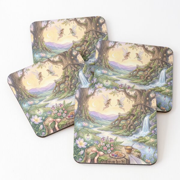 Item preview, Enchanted Forest Fairies by the Stream designed and sold by amusefullife.