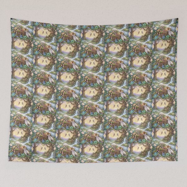 Item preview, Enchanted Forest Fairies by the Stream designed and sold by amusefullife.