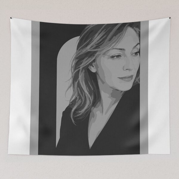 Item preview, Minimalist Black and White Portrait Print, Monochrome Feminine Art, Modern Abstract Face Poster, Elegant Neutral Decor designed and sold by Studio pod Burom.
