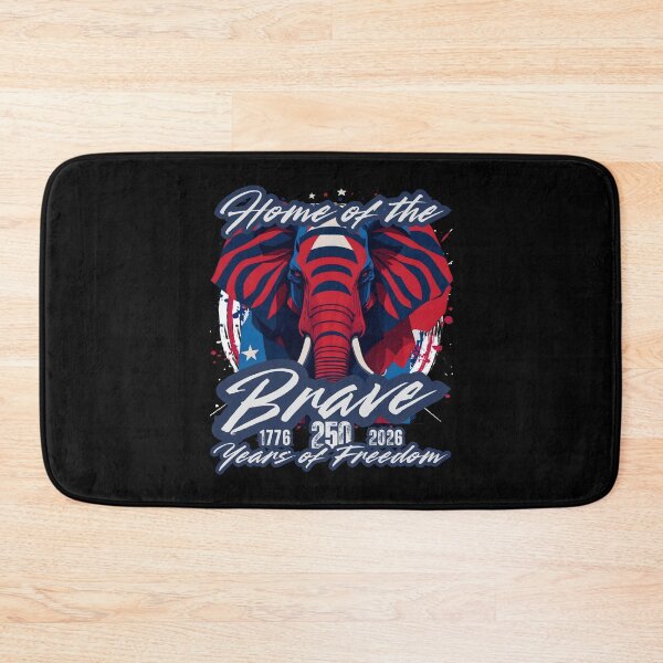 Item preview, Home of the Brave Elephant — 1776 to 2026 America 250 Years of Freedom Patriotic Paint Splash Design designed and sold by GFamilyC.
