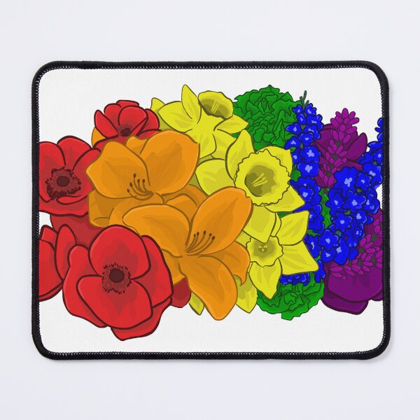 Item preview, Rainbow Pride Flower Bouquet designed and sold by rorynorth.