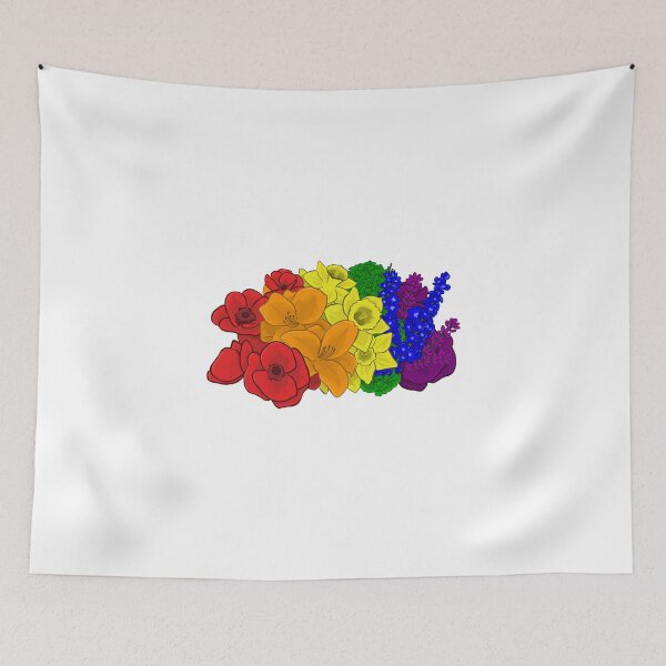 Item preview, Rainbow Pride Flower Bouquet designed and sold by rorynorth.