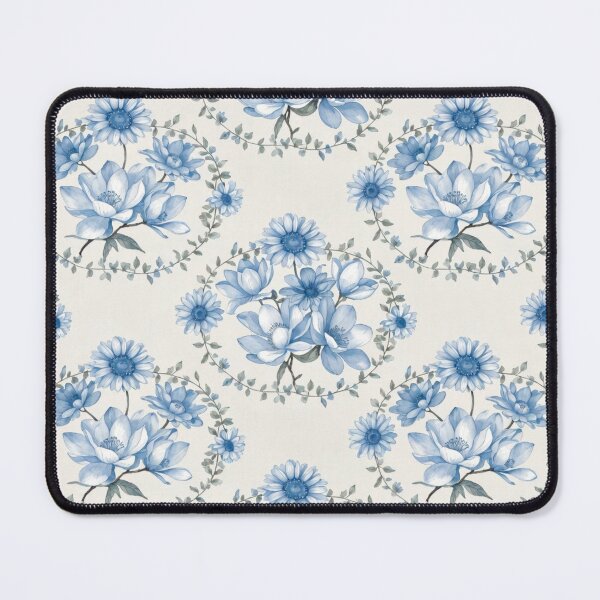 Item preview, Serene Blue Forget Me Not Floral Pattern designed and sold by IntelliMindDesigns.
