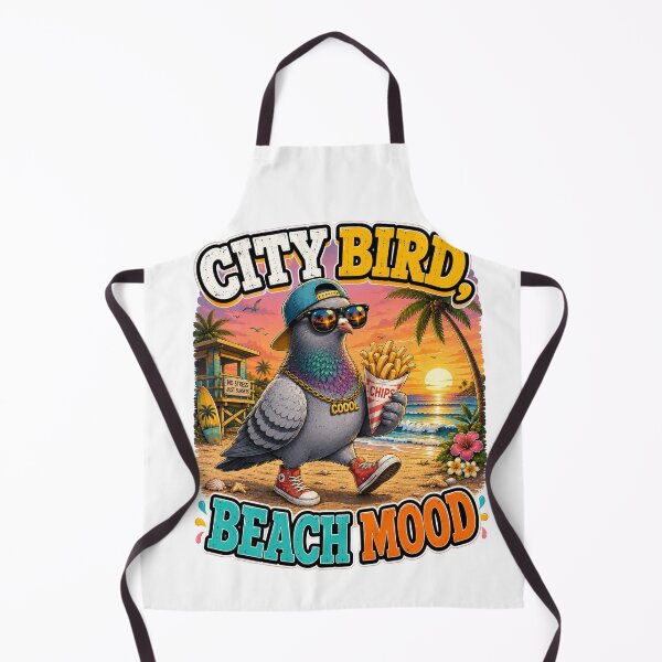 Item preview, City Bird Beach Mood Pigeon designed and sold by BagFactoryUK.