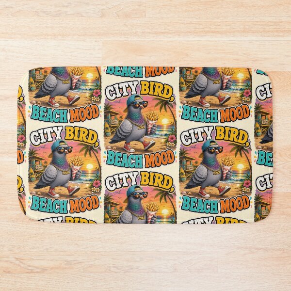 Item preview, City Bird Beach Mood Pigeon designed and sold by BagFactoryUK.