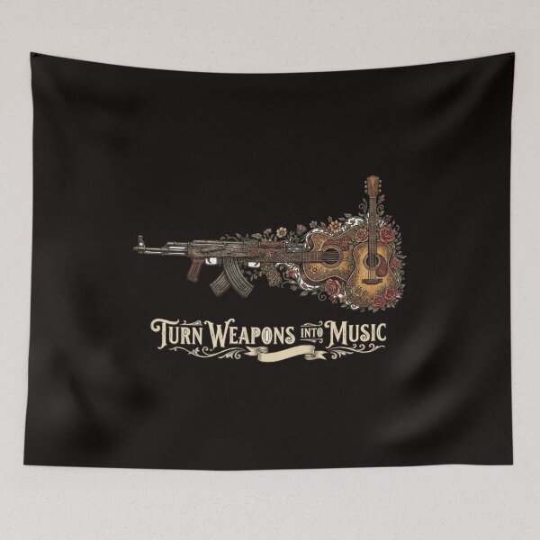 Item preview, Turn Weapons Into Music designed and sold by HEL-GSHOP.