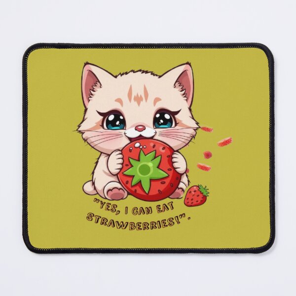 Item preview,  Yes I Can Eat Strawberries Cute Kawaii Kitten designed and sold by hoodiehood.
