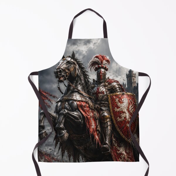 Item preview, A lone armored knight rises on a powerful black warhorse designed and sold by Historim.