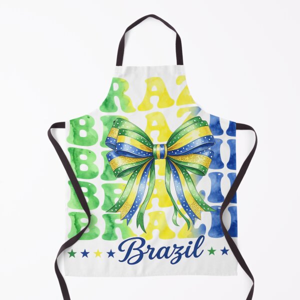 Item preview, Brazil Flag Colors Watercolor Bow Design designed and sold by JMDesignHub.