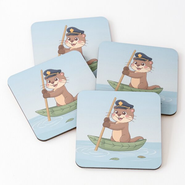 Item preview, Otter River Ferry Captain Funny Art designed and sold by PictorialWhimsy.