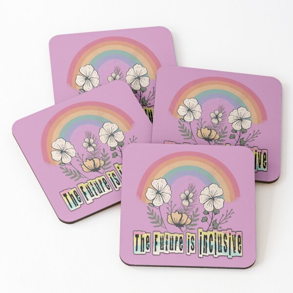 Item preview, THE FUTURE IS INCLUSIVE – Rainbow Floral Vintage Design designed and sold by RonnyMilleo.