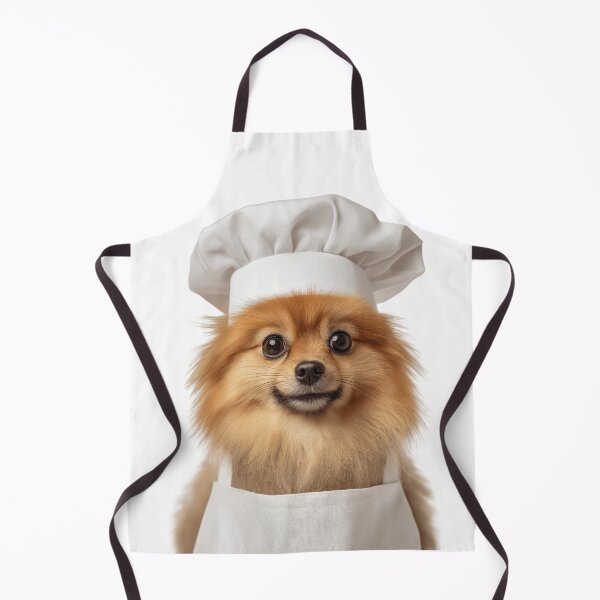 Item preview, Funny Pomeranian Dog Chef Realistic Animal Cooking Humor Art designed and sold by LazyOwlStore.